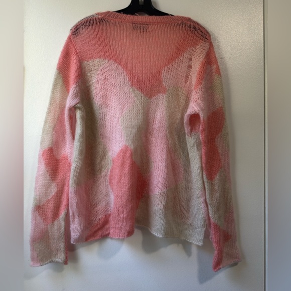 Wooden Ship Camo Distressed V-Neck  Lightweight Flamingo Sz XS - Picture 10 of 10